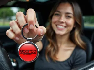 Sparco Classy Key Fobs Glossy Metal Alloy Quality